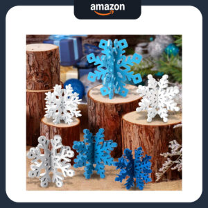 B0CJSYBNL8.jpg OuMuaMua 6 Set 3D Snowflake Table Centerpieces for Holidays