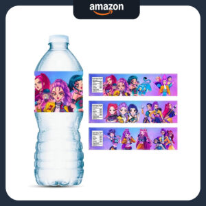 B0FSZ974NQ.jpg 24 Demon Hunters Water Bottle Labels for Birthday Parties