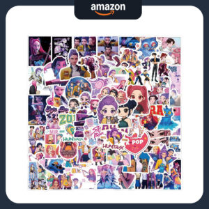 B0FXB9TWG6.jpg 110pcs Demon Hunters Vinyl Sticker Pack for Party Decor