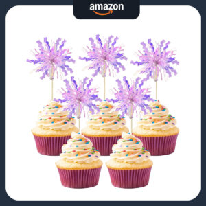 B0CZDRG7R2.jpg 30Pcs Foil Firework Cupcake Toppers for KPop Party Decor