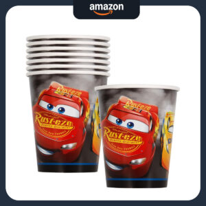 B073JZQ31P.jpg Disney Cars 3 Paper Cups (9oz, 8 Pack) for Birthday Parties