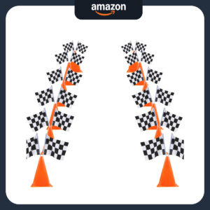 B09TYV55H1.jpg Race Car Party Decorations: Cones, Flags & Theme Supplies