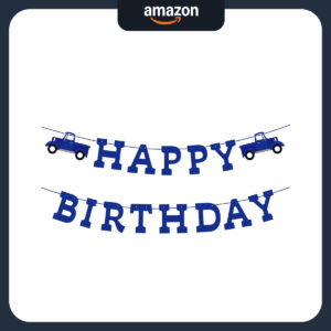 B0CMNBXTWH.jpg Little Blue Truck Birthday Decorations: Pre-Strung Banner Set