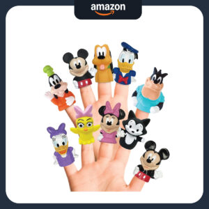 B09JQX1J4S.jpg Disney Mickey & Friends 10-Piece Finger Puppet Set for Kids