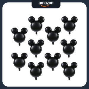 B0CL9K1F8J.jpg 10pcs 24-inch Black Mouse Mylar Balloons for Birthday Parties