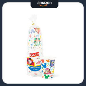 B0BX4FRH33.jpg Glad for Kids Mickey Mouse Disposable Paper Cups, 9 oz, 24 Ct