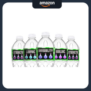 B08WH9SHTM.jpg Pixel Bottle Labels for Minecraft Themed Party - 40 Count
