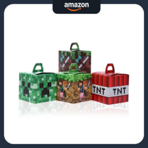 B0FQ2HZW9P.jpg 24-Piece Minecraft Themed Treat Boxes for Birthday Parties