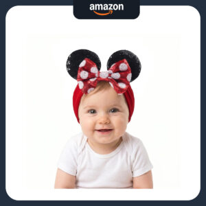 B09MF9MTW9.jpg Minnie Mouse Sequin Bow Headwrap for Toddlers and Kids