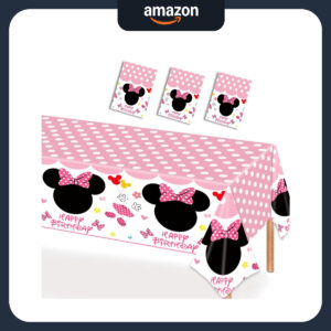 B0F2TNCKNM.jpg Pink Mouse Polka Dot Tablecloths for Kids Party Decorations