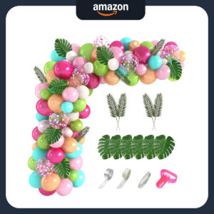 B09783WF8J.jpg Moana Tropical Balloon Garland Kit for Birthday Party Decor