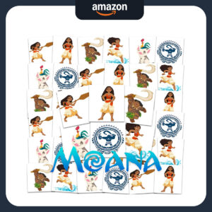 B0DJMTTDTQ.jpg Moana Temporary Tattoos Party Favors Bundle - 72 Count