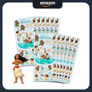 B0DG42HJ99.jpg Moana Sticker Sheets 12-Pack for Kids Birthday Party Favors
