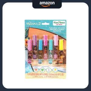 B0DFCL6TNW.jpg Disney Moana 7-Piece Plant-Based Lip Gloss Set for Kids