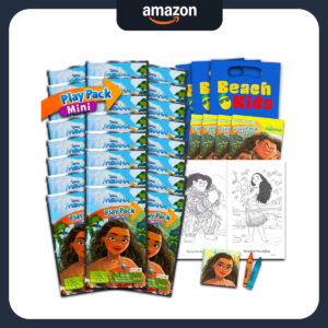 B0DCD48DGG.jpg 24-Piece Disney Moana Party Favor Set with Coloring Packs