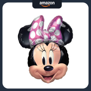 B08194HPG6.jpg Anagram 26" Minnie Mouse Forever Foil Balloon for Party Decor
