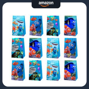 B0G2LX3RGT.jpg 12-Piece Finding Nemo Party Gift Bags for Kids Birthdays