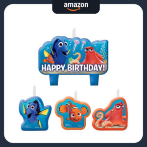 B01FWHLOKK.jpg Finding Dory Birthday Cake Candle Set for Nemo Party Decor