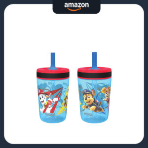B084WNWJH3.jpg Paw Patrol 15oz Tumbler Set: Chase & Marshall Kids Cups
