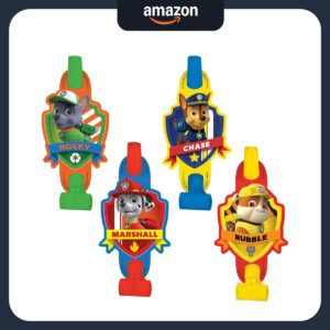 B00T819X8M.jpg Paw Patrol Party Blowouts, 5-Inch Kids Birthday Favors (8 Pk)