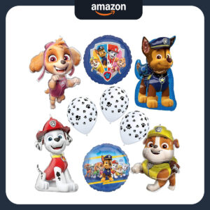 B0CGGXTGR3.jpg Paw Patrol Birthday Party Balloon Bouquet Decoration Set