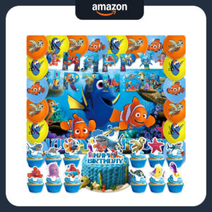 B0F9XV8R7S.jpg Finding Nemo Party Supplies: Backdrop, Balloons & Decorations