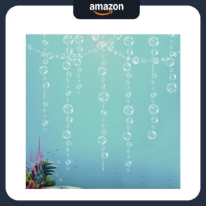 B07YDK14GQ.jpg Under the Sea Party Decorations: White Bubble Garland Backdrop