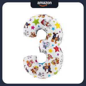 B0BZZRQMMC.jpg Toyland Paw Patrol Number 3 Foil Balloon for Kids Parties