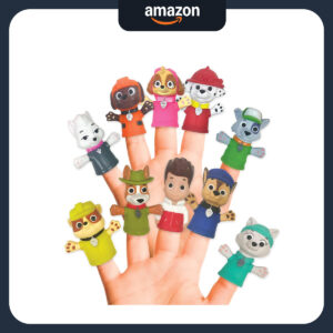 B09JRD6WLY.jpg PAW Patrol 10-Piece Finger Puppet Set for Kids' Playtime