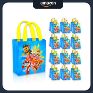 B0D8C2XLHS.jpg Paw Patrol Party Favor Bags: 24-Pack Reusable Goodie Totes
