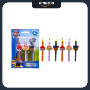 B07KLHFW6T.jpg PAW Patrol Birthday Cake Candles: 6-Piece Set for Party Decor