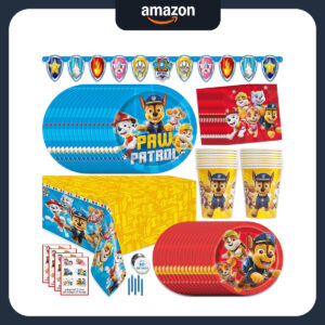 B08N6YPXVN.jpg Paw Patrol Birthday Party Supplies Set for 16 Guests
