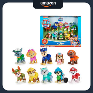 B0B4Y639SN.jpg Paw Patrol 10th Anniversary 10-Figure Gift Pack for Kids
