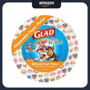 B08B78C2YX.jpg Glad for Kids Paw Patrol Paper Plates for Kids Meals, 7 Inch