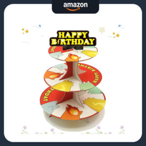 B0CPY9HCR1.jpg 3-Tier Pokémon Inspired Cupcake Stand for Birthday Parties