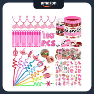 B0DHZ2RZWC.jpg 110Pcs Pink Pony Cowgirl Party Favors for Girls Birthday