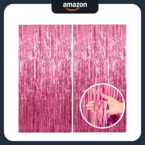 B0CDH1V1RK.jpg Pink Tinsel Foil Fringe Backdrop for Party Photo Booths