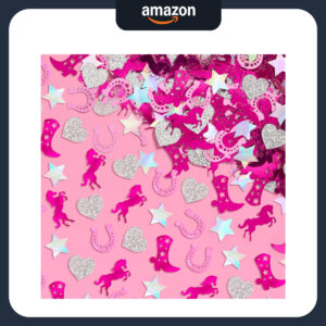 B0F5RT8WCW.jpg Pink Pony Club Confetti for Western Birthday Party Decor