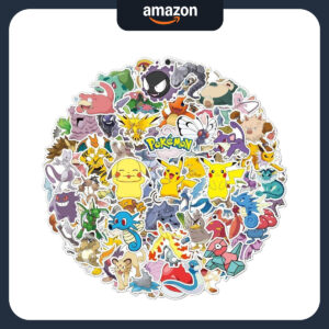 B0G6Y9NQFB.jpg 100 Pokémon Cartoon Stickers for Party Favors and Laptops