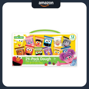 B08GM93BR7.jpg Sesame Street 24-Pack Dough Set for Kids’ Creative Play