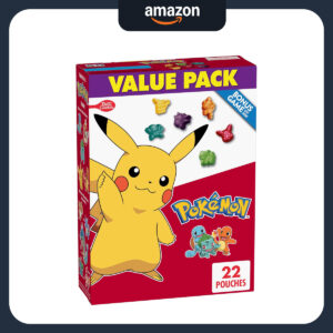 B09ZPYQT55.jpg Pokémon Fruit Flavored Snacks, 22 Pouches for Party Treats