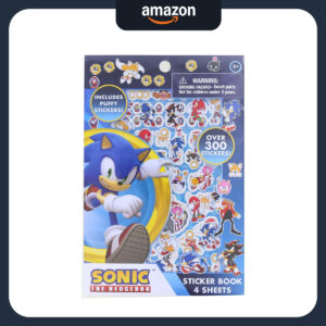 B0CFT8Y3TW.jpg Sonic The Hedgehog Sticker Book: 300+ Stickers for Parties