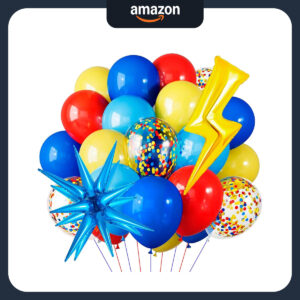 B0DGGDHL9D.jpg Cartoon Hedgehog Birthday Party Decorations with Game Balloons