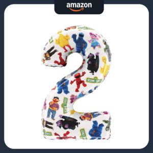 B0GM1QRMC2.jpg Toyland 26” Sesame Street Number 2 Foil Balloon for Parties