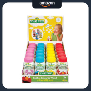 B00QCHQUSG.jpg Sesame Street 4oz Bubble Wands Party Pack (24 Count)