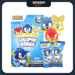 B0CY3QWT7F.jpg Sonic the Hedgehog Lollipop Rings: 18-Count Party Candy Pack