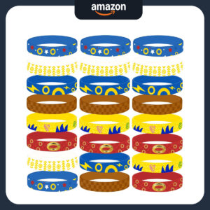B0F7L88DRR.jpg 24-Piece Hedgehog Silicone Bracelet Set for Kids Party Favors