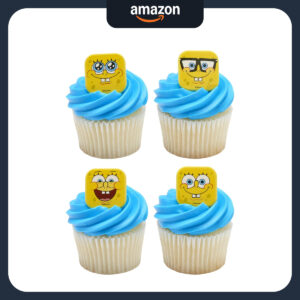B0D3LXVTVS.jpg DecoPac SpongeBob SquarePants Cupcake Rings - 24 Pack