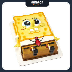 B07TJKTQK4.jpg SpongeBob SquarePants Cake Topper Set for Birthday Parties