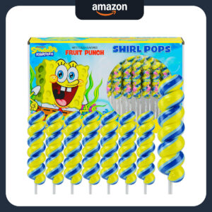 B0DXFGJHX8.jpg SpongeBob Swirl Lollipops 20pk for Birthday Party Favors